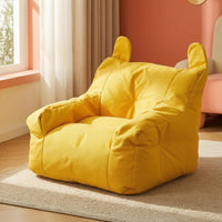 Soft Floor Sofa with Ears Padded Children Sofa Upholstered Kids Armchair Low-Rise for Playroom