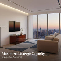 TV Cabinet with Shelves Modern Design Media Console Modular Design