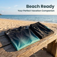 Swimsuits for Women with Quick-Dry Material for Water Sports and Outdoor Activities, Two-Piece Swimming Costume with Built-in Chest Support