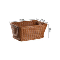 Woven Storage Basket Large Capacity Imitation Wicker Basket Long-Lasting