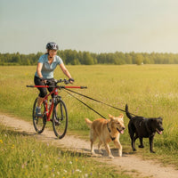 Adjustable Dog Towing Connector Telescoping Bike Dog Leash Mount Handsunrestricted Long-Lasting for Cyclists, Outdoor Rides