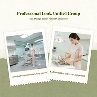 Professional Nursing Scrubs Set, Short Sleeve, Women