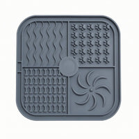 Silicone Lick Mat Slow Feeding Textured Lick Mat Raised Rim for Licking Use