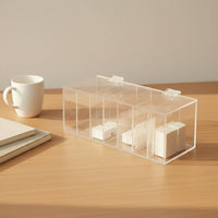 Wall-Mounted Label Container Easy to See Clear Sticker Roll Holder Space-Saving Sticker Roll Organizer