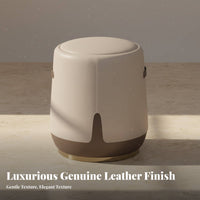 Round Stuffed Ottoman Padded Top Three-Legged Round Seat adaptable