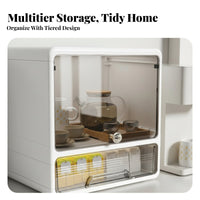 Cup Display Box with Drawers Clutter-without Charge Organization Desktop Storage