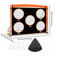 Soccer Scoring Net 420D Oxford Material Soccer Target Net Football Practice for Beginners, Kids, Outdoor Training, Backyard