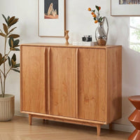 Wooden Shoe Box, Entryway Storage, Cherry Wood, 90cm High, Shoe Cabinet, 38cm Depth, Entryway Locker, Assembly Required
