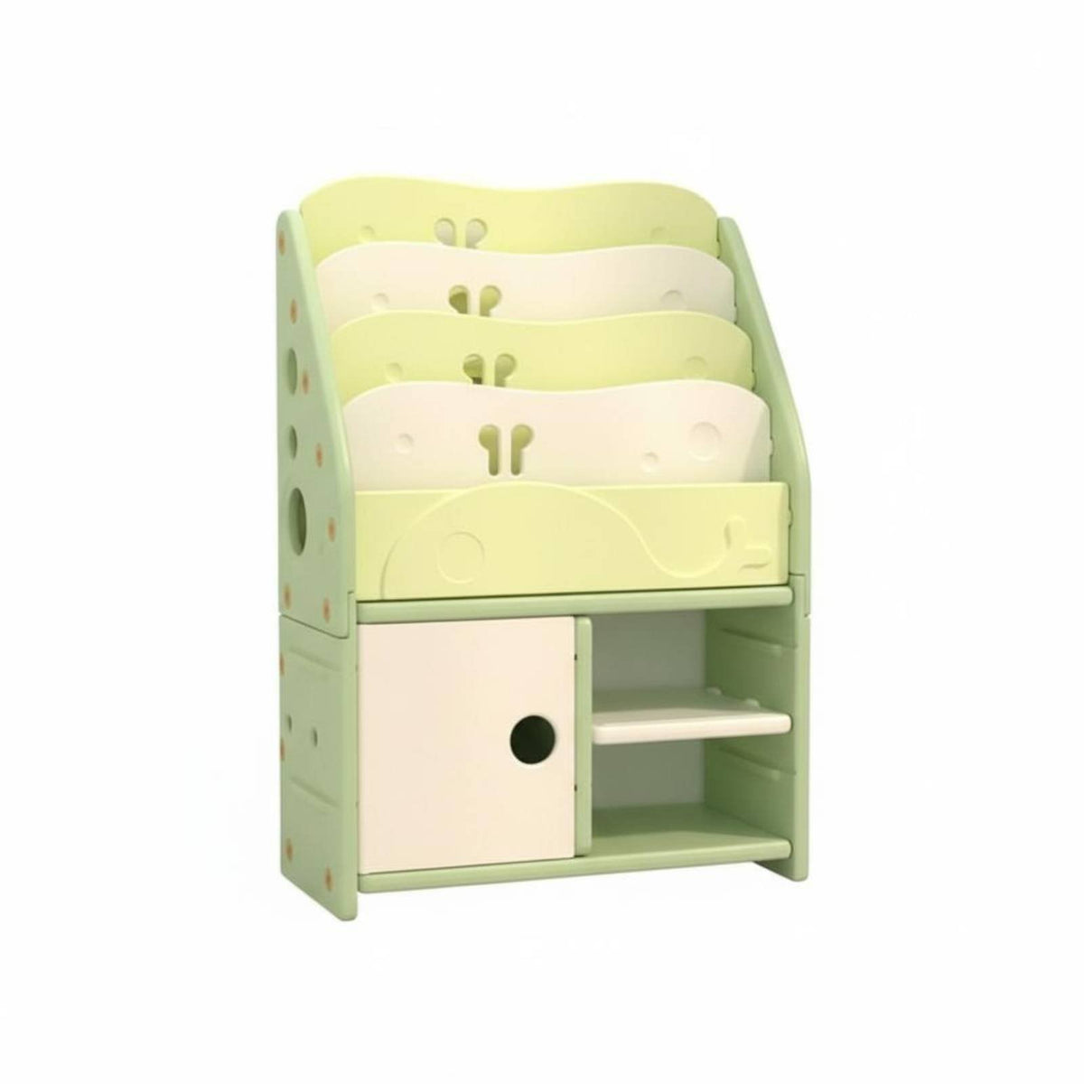 children's bookcase with Bins Stable Base kids' Furniture Large Capacity