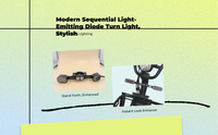 Waterproof LED sequential turn signal