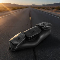 Slim Fairing Storage Bag Quick-Access Windshield Bag with 3 Pockets Secure