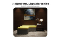 Modern Design Multi-Piece Lobby Sectional Combinable Set Curved Sectional Bench Irregular Shape Reception Seating Easy to Clean for Interior Designers, Office Managers, Business Owners, Lounge Area, Waiting Room