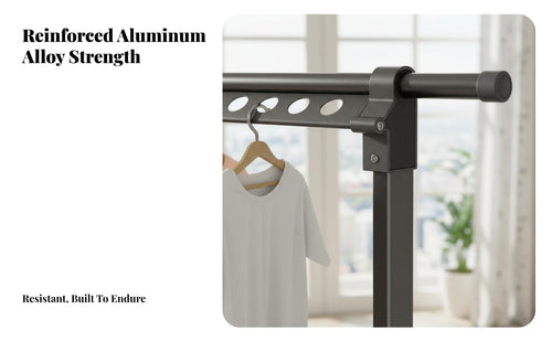 Adjustable Foldable Flareddesign Drying Rack Space Saving Clothes Airer Indoor & Outdoor Use Garment Stand Large Capacity for Apartment Dwellers, Families, Homeowners, Balcony, Bedroom, Indoors, Outdoors