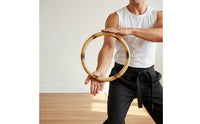 Wing Chun Wooden Training Hoop Smooth Polished Surface Wooden Wing Chun Training Hoop Joint Flexibility Fighting Arts Gear for Home Practice