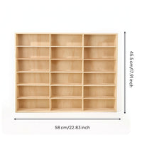 Toy Car Display  Model Car Display Shelf Low Profile Storage Rack with Compartments for Collectors, Bedroom
