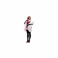 Miniature Woman Figure Highly Detailed Cloaked Female Mini Figure Collectible