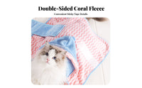Dog Absorbent Robe Thickened Dog Absorbent Coat Color Block Design Pet Bathrobe for Young Dogs, Kittens, After Bath, Rainy Days, Beach Trips
