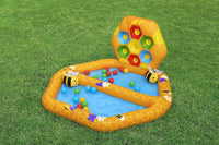 Bestway Inflatable Bee Volleyball Pool - Outdoor Home Kids Inflatable Ball Pool