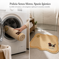 Cartoon Diatomaceous Earth Bath Mat, Non-Slip Absorbent Floor Mat for Bathroom and Toilet