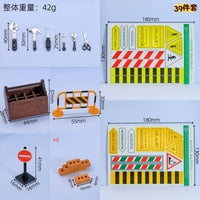 1:12娃娃屋配件工具箱合金迷你工具螺丝刀锤子扳手小装饰微缩39件