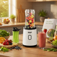 One-Button Blender with Portable Cup Compact Blender with to-Go Cups Ice-Crushing Smoothie Maker Chilled for Commuters