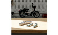 Machined-Metal Lever Plate with Bolts Bolt-on Motorcycle Modification Bracket Slim Motorcycle License Plate Bracket Compact