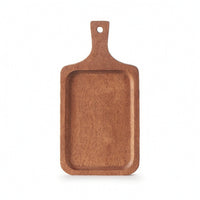 Wooden Serving Board with Handle Natural Grain for Hosts