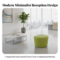 S-Shaped Couch Modern Design Lobby Sofa Rounded profile for Business Owners