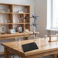 Iron Stand with Rings Retort Support Stand with Clamps Metalware Set Heavy Duty for Teachers