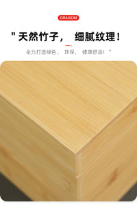 木竹首饰盒二层带镜项链戒指耳钉手镯眼镜手表收纳盒
