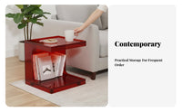 Wheeled C-Table Multi-Functional Household Furniture Space-Saving Design