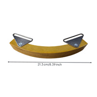 Percussion Wood Block with Brackets Solid Hardwood Mountable Wood Block Low-Profile for Studio
