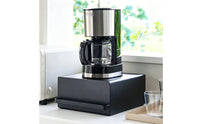 Pull-out Coffee Maker Stand with Drawer Modern Coffee Station Organizer Versatile Kettle Stand with Drawer Sturdy for Office Breakroom