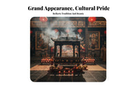 Large Outdoor Ceremonial Offering Furnace Ornate Design Rectangular Cast Iron Censer Weather Resistant Dragon Pillar Ceremonial Offering Burner
