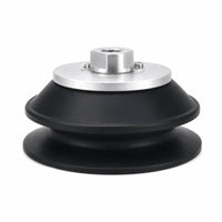 Suction Cup with Metal Plate Industrial Bellows Suction Cup Two-Tone Durable for Automation, Material Handling