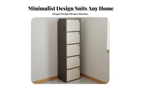 Narrow Footwear Storage Unit Space Saving Narrow Shoe Rack Multifunctional Entryway Cabinet for Apartment Dwellers, Families, Corner, Small Areas