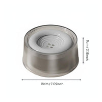 Buoyant Pet Water Bowl Large Capacity 1200ml Leak-Resistant Dog Bowl Ergonomic Height Cat Water Dispenser for Cats