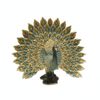 Peacock Figurine Ornate Peacock Statue Classical Scultura Decorativa for Entryway, Display Cabinet
