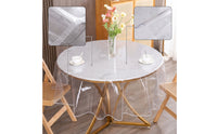 Transparent Round Tablecloth Protector Waterproof Round Tablecloth for Families, Kitchen