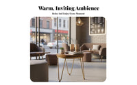 circular table with 2 Upholstered Chairs Modern Design Bistro Set for Cafe, for two
