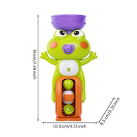 Upright Frog Bath Toy Cute Bath Toy with Water Wheel Sensory Easy to Clean for Bathroom