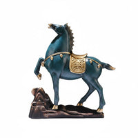 Colorful Horse Statue Resin Horse Statue Easy to Clean for Shelf Display