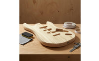 Routed Cavities S and T Style Guitar Body Sanded Unfinished Guitar Body Polished for Repair Hobbyists