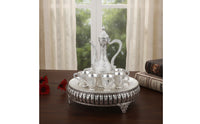 Tea Service with Tray Ornate Drinkware Polished for Collectors