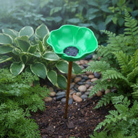 Metal Flower Garden Stake Handmade Outdoor Decor Bright Colors