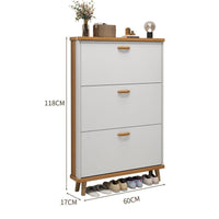 Hinged Footwear Storage Unit Shoe Storage Cabinet Space Saving Organizer Minimalist Drawer Furniture Swiveling Suitable for Apartment Dwellers Homeowners Hallway Doorway Living Room
