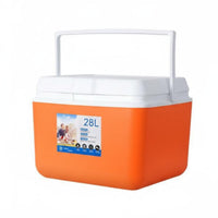 Insulated Container Leak-Resistant Portable Ice Chest Large Capacity Car Travel Insulated Container for Camping, Fishing