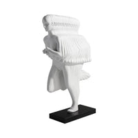 Modern Abstract Running Figure Sculpture Decor
