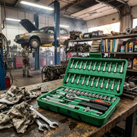 Socket Wrench Set Organized Mechanics Tool Set Portable for Garage, Diyers