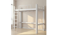 Metal Bunk Bed Space-Saving Bunk Bed Frame Reversible Furniture for Students, Roommates, Dorm Rooms, Shared Apartments, Hostels